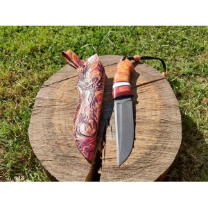 ЗОЛОТИЙ ФЕНІКС ніж ручної роботи майстра студії GARAGE ART, Сталь N690 61 HRC. Photo 3